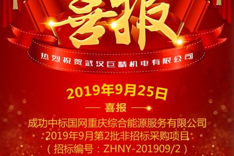 热烈祝贺武汉pg电子中标国网重庆综合能源效劳有限公司2019年9月第2批非招标采购项目